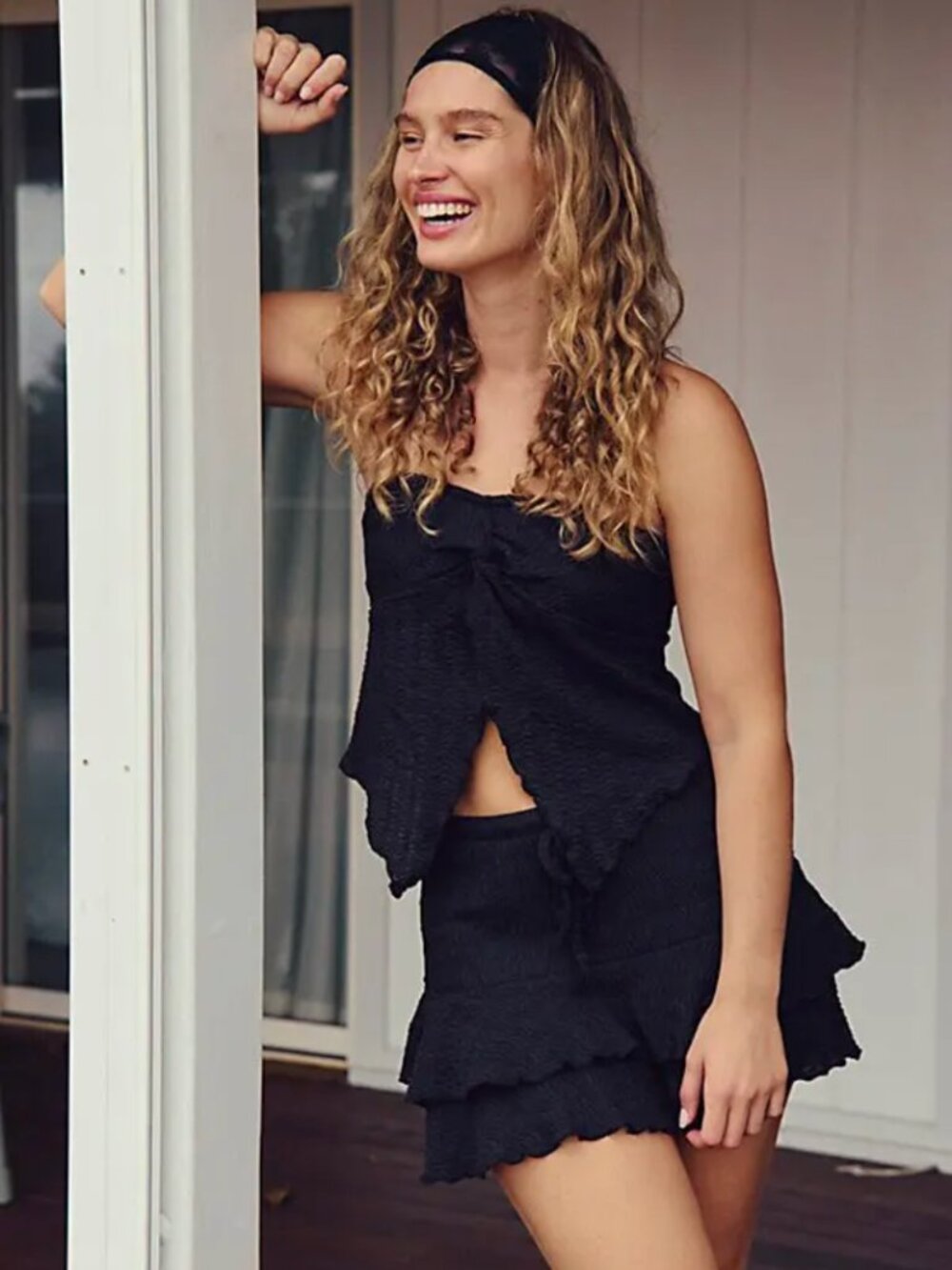 Free People Winnie Skirt Set | NWOT | Black
